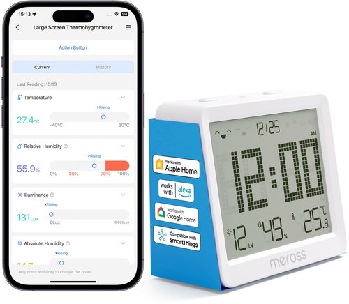 Meross Smart Temperature and Humidity Sensor MS130-EU - Sensor - Main image