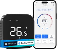 Meross Smart Wi-Fi Thermostat for Boiler/Water Heating System, black - Thermostat