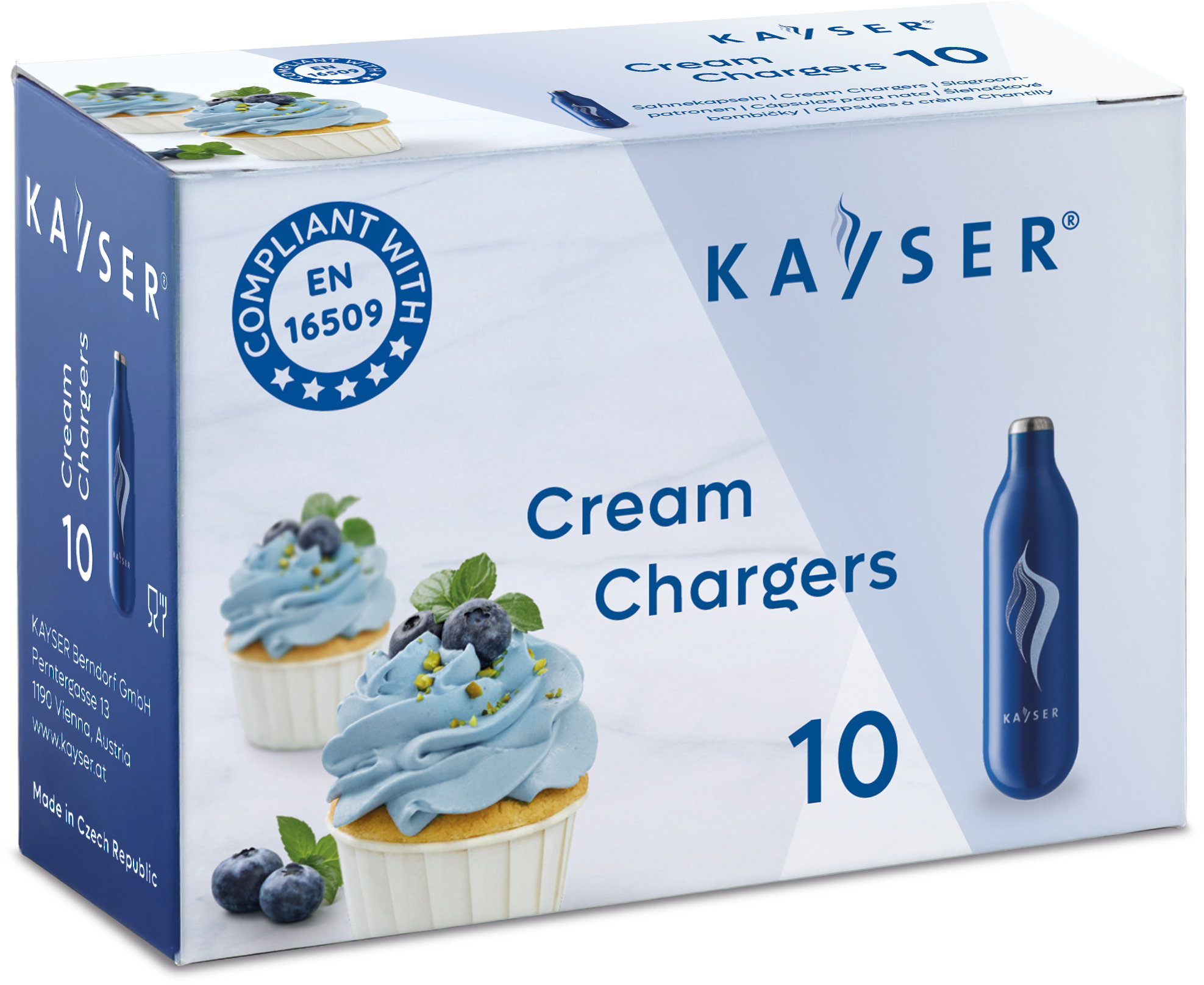 Kayser Schlagsahne Einwegpatronen 7,5 g 10 Stück für 10,90 €