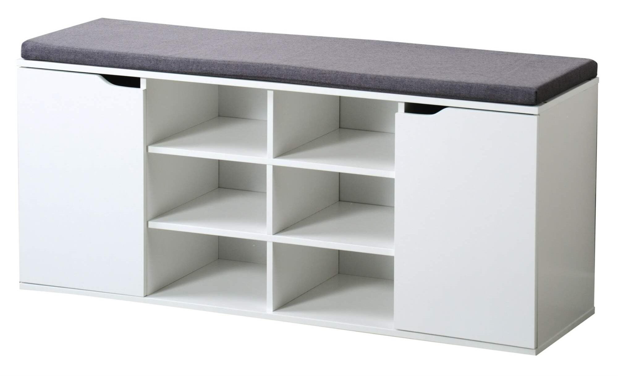 Kesper, ülőkével, 103×48×305 cm, fehér
