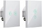 Meross UK/EU Smart WiFi Wall Switch White - 2 Gang  - Prepínač