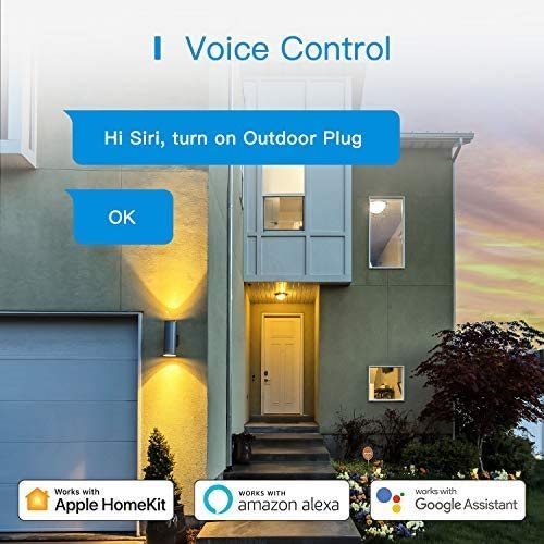 Meross Outdoor Smart Plug Works with HomeKit, Siri,  Alexa