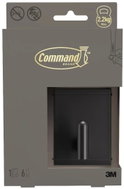 3M Command™ Decor velký kovový háček DCR02MB-EU, matný černý, 1 háček + 6 pásků - Bathroom Hook