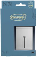 3M Command™ Decor velký kovový koupelnový háček na ručník DCRB02CR-EU, chrom, 1 háček + 6 pásků - Bathroom Hook