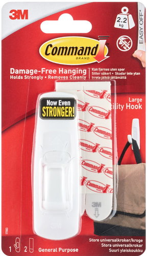 3M Command™ Large Hook, 17003ES - Adhesive Hook - Main image