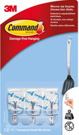 3M Command™ Clear Plastic Hooks, 17067CLR - Adhesive Hook