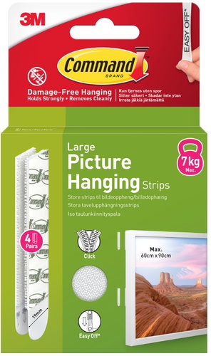 3M Command™ Image Hanging Strips, large, 7 kg capacity - Hooks - Main image