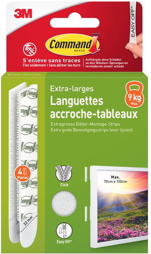 3M Command™ Image Hanging Strips, extra large, 9 kg capacity - Hooks - Main image