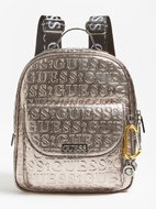 GUESS Lane Laminated Logo Maxi Backpack - Pewter - Backpack