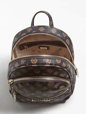 brown guess mini backpack
