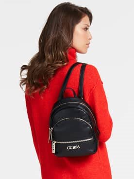 GUESS Manhattan Multi Functional Pocket Logo Backpack Black Backpack Alza.cz