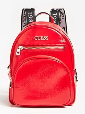 GUESS New Vibe Patent Backpack - Red - Batoh - Hlavný obrázok