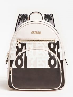 GUESS Utility Vibe Logo Backpack - Stone Multi - Backpack - Main image