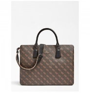 GUESS Messenger - Vezzola 4g Logo Messenger Bag - Brown - Carryall