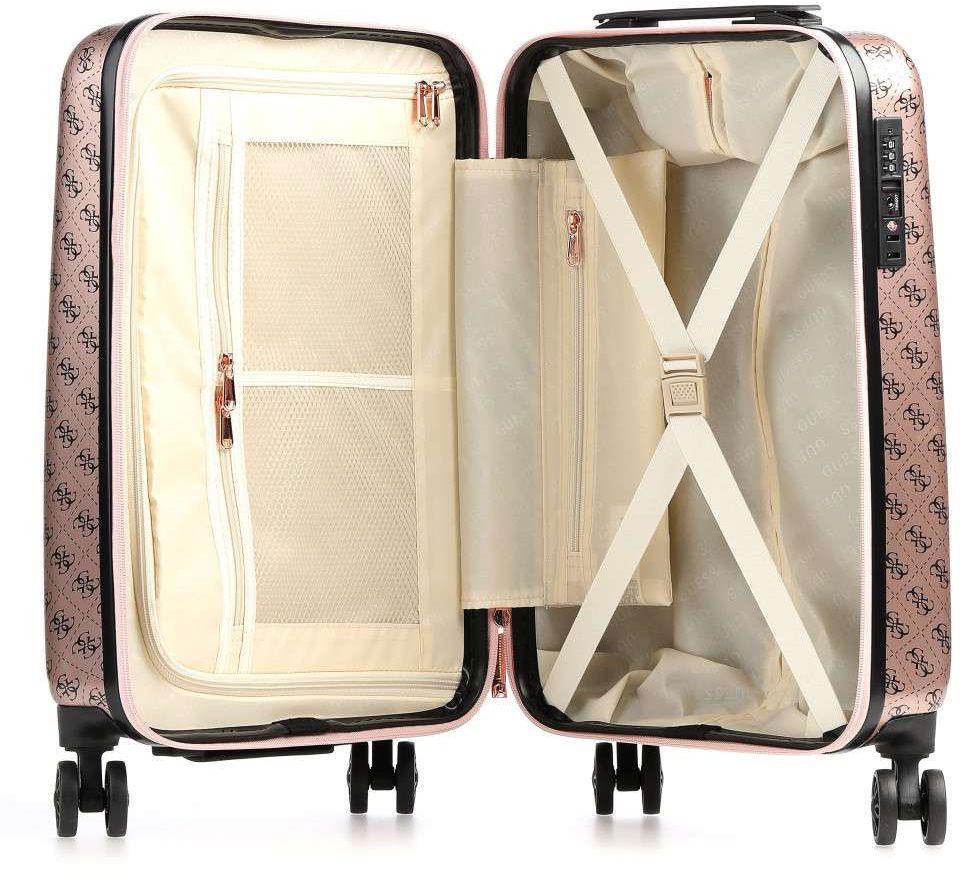 Guess luggage 2025 rose gold