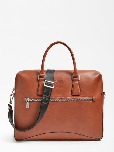 GUESS Scala Crossbody Messenger Bag - Brown - Carryall - Main image