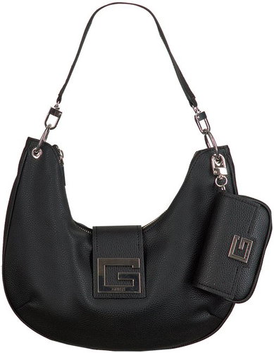 GUESS Brightside Large Hobo Bag - Black - Handbag - Main image