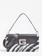 GUESS Brightside Shoulder Bag - Zebra - Handbag