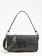 GUESS Brightside Shoulder Bag With Shoulder Strap - Black - Handbag