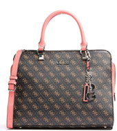 GUESS Camy 4g Logo Handbag - Brown Multu - Handbag