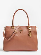 GUESS Destiny Strap Shoulder Bag - Cognac - Handbag