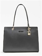GUESS Isla Logo Charm Shopper - Black - Handbag