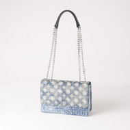 GUESS Kaylyn Convertible Xbody Flap - Denim - Handbag