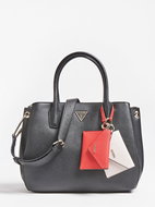 GUESS Kirby Pochette Charm Handbag - Black - Handbag