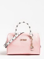GUESS South Bay Charm Satchel Bag - Pink - Handbag
