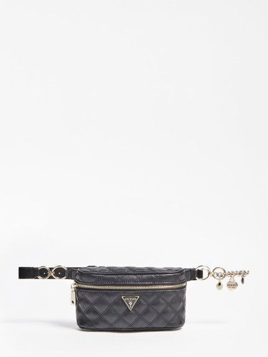 GUESS Cessy Quilted Belt Bag - Black - Bum Bag - Main image