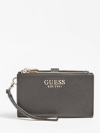 GUESS G Chain Long Zipper Pull Organizer - Black - Wallet