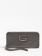 GUESS Janay Quilted Maxi Wallet - Black - Wallet