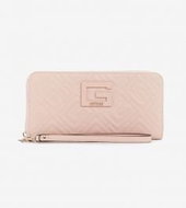 GUESS Janay Quilted Maxi Wallet - Rosewood - Wallet
