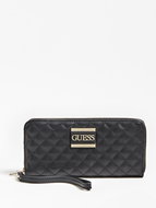 GUESS Kamryn Quilted Wallet - Black - Wallet