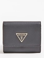 GUESS Kirby Logo Triange Wallet - Black - Wallet