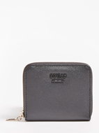 GUESS Noelle Mini Wallet / Small Zip Around - Black - Wallet
