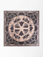 GUESS Digital Peony Logo Scarf - Black - Kerchief