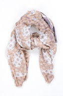 GUESS Digital Peony Logo Scarf - White - Kerchief
