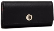 TOMMY HILFIGER Honey Large Flap Wallet AW0AW08006 Black - Wallet