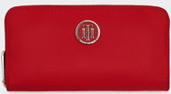 TOMMY HILFIGER Popply Large Zip-Around Wallet AW0AW07115 Red - Wallet