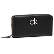 CALVIN KLEIN Re-Lock Zip-Around Wallet K60K606362BAX Black - Wallet