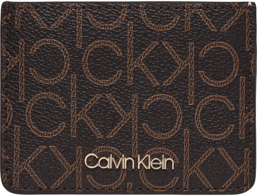 CALVIN KLEIN Logo Cardholder K60K6065610HD Brown Mono Mix - Wallet - Main image