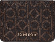 CALVIN KLEIN Logo Cardholder K60K6065610HD Brown Mono Mix - Pénztárca