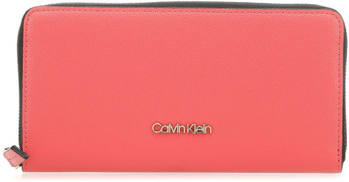 CALVIN KLEIN Logo Must Zip-Around Wallet K60K606655XA4 Coral - Wallet - Main image