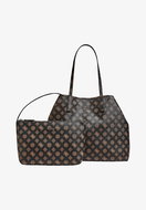 GUESS Vikky roo tote - mocha logo - Handbag