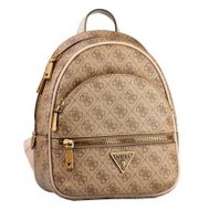 GUESS Manhattan Backpack - Latte Logo - Backpack