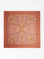 GUESS Printed Kefiah 130 × 130 - Orange - Kerchief