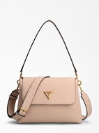 GUESS Downtown chic flap shldr bag - mushroom - Handbag