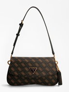 GUESS Cordelia logo flap shldr bag - brown logo - Handbag