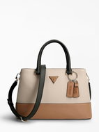 GUESS Cordelia luxury satchel - natural multi - Handbag